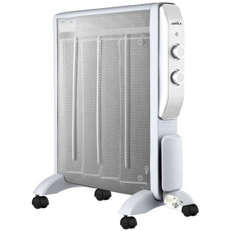 Radiador Mica Abrigo. 2000W. Blanco/plata 64.8x56x26.5cm. -