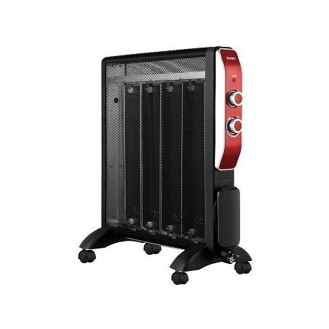 Radiador SVAN SCRM2000R   Mica, 2000W, 4 Elementos, Rojo, Coloca
