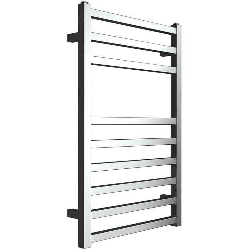 

Radiador toallero cuadrado de cromo Square | H770 L500 INT 470 - Ercos