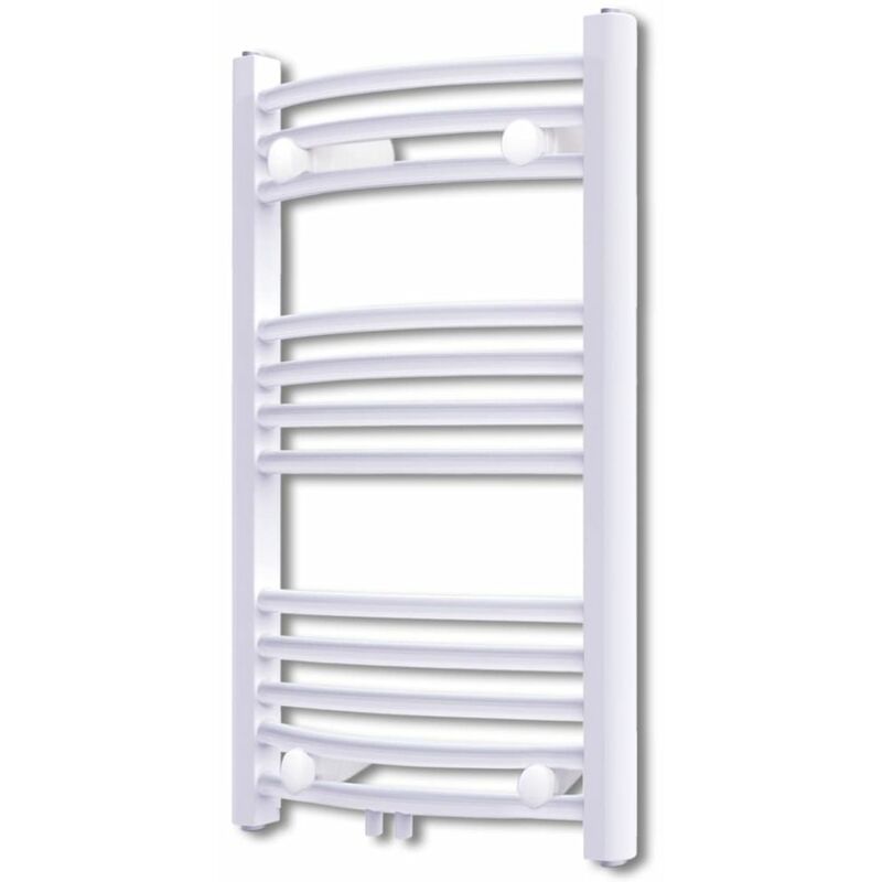 

Radiador toallero de baño con rieles curvados 500 x 764 mm