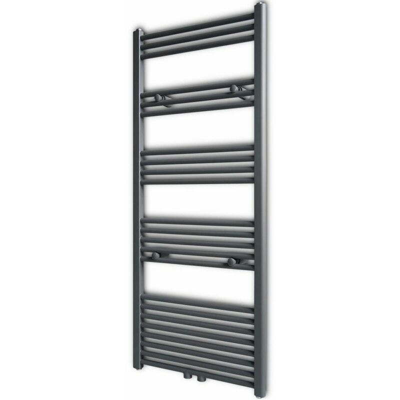 

Radiador toallero de bano recto gris 600x1424 mm
