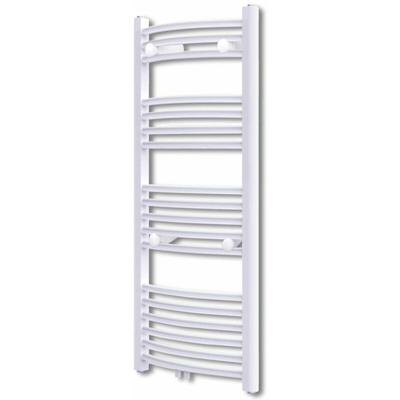 

Radiador toallero de bano con rieles curvados 500 x 1160 mm