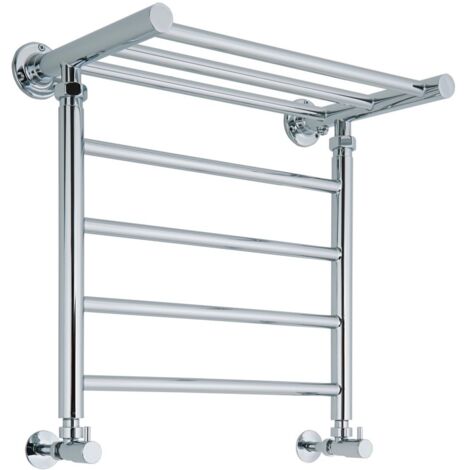 Radiador Toallero Plano - Cromado - 494mm x 532mm x 300mm - 205 Vatios - Duquesa