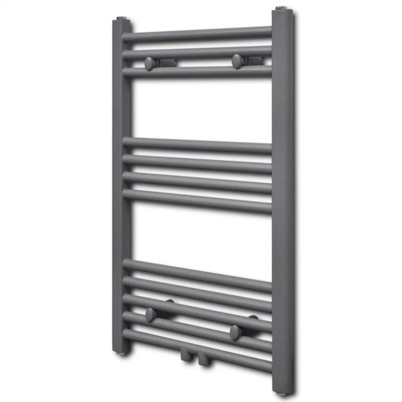 

Radiador Toallero de Baño Recto Gris 500x764 mm - Gris - Vidaxl
