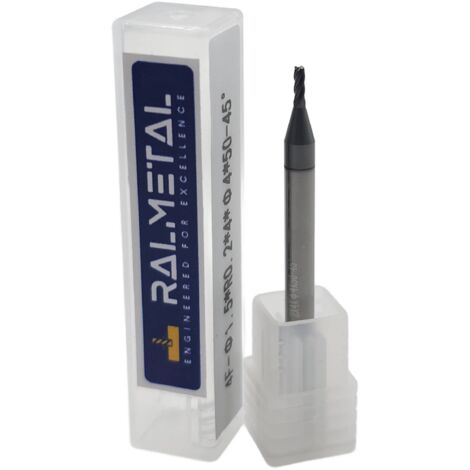 Radialfräser aus Vollhartmetall Fi1.5 x R0.2 x 4D x 50 45 HRC