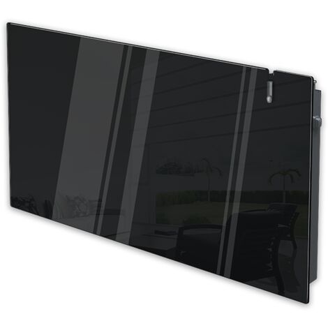 Radialight AETHEREA Radiateur électriques Dual-Therm en verre avec Wi-Fi 1000W Noir