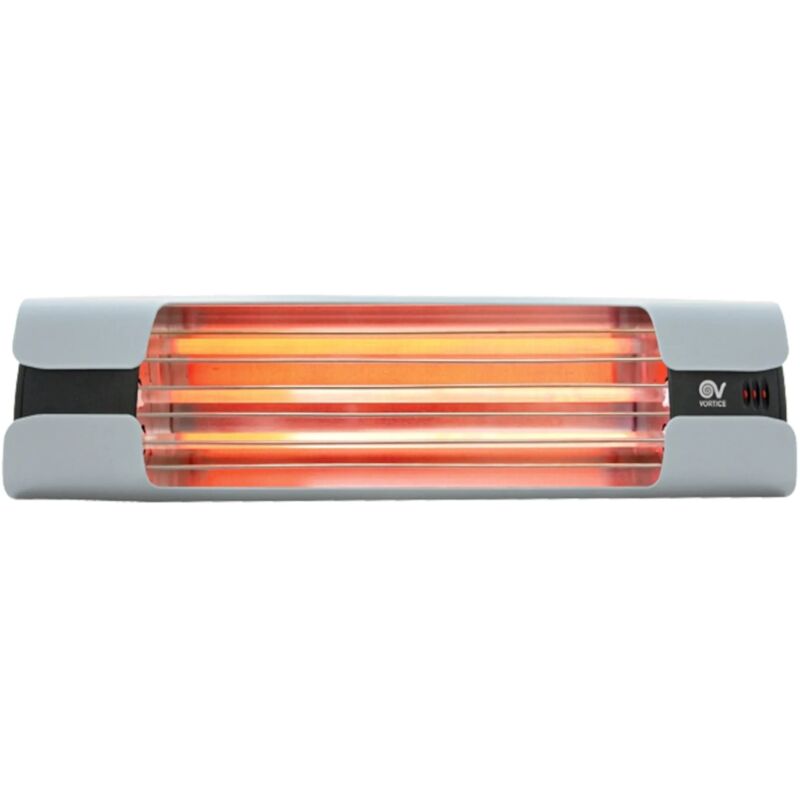 Vortice - Lampe chauffante infrarouge 1800W Thermologika design gris clair