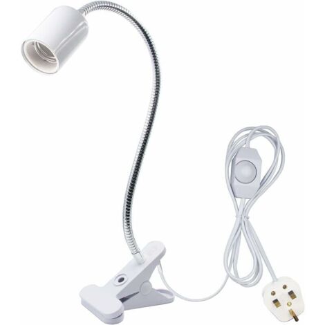 Radiant Reptile Heater Plant Growth E27 360° Swivel Outlet with Dimmable Switch - White