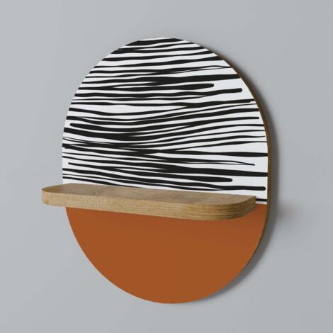 RADIANT ZEBRA Ovales Regal