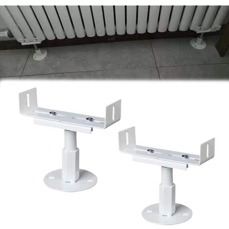 Radiateur, 2 Pièces Support De Radiateur 18-23 CM Réglable En Hauteur Et 3-22 Cm Réglable En Largeur Pieds De Radiateurs En Aluminium Support De Sol Pour Radiateurs à Colonnes