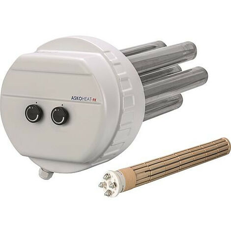 Radiateur a bride inox type AHFR-K-E, céramique 45/37,5/30/22,5/15/7,5 KW