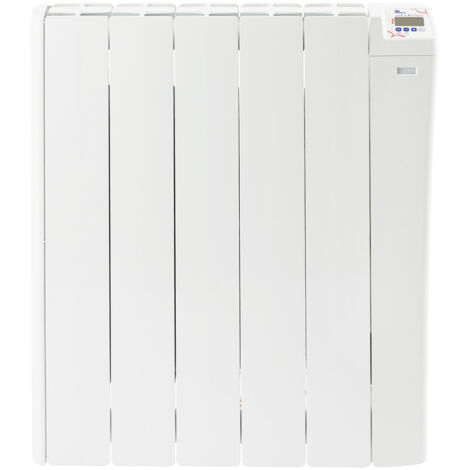 Radiateur à inertie 1000W – Cœur de chauffe en céramique – Programmation hebdomadaire – Détection de présence intégrée – Fabrication française