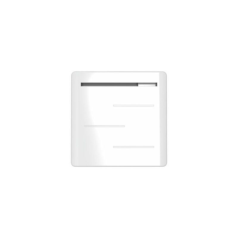 Radiateur électrique à inertie pierre Amaroc, NOIROT, 1000 W horizontal blanc