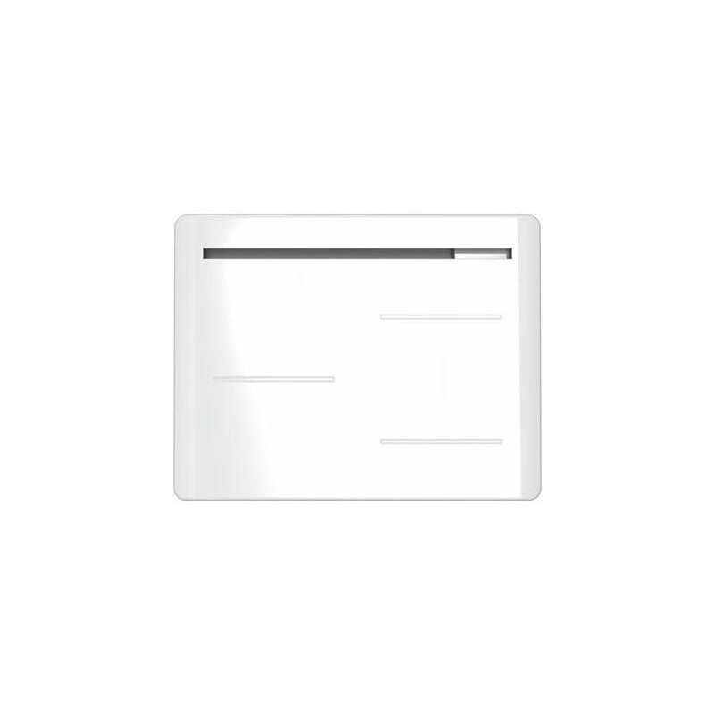 Radiateur électrique à inertie pierre Amaroc, NOIROT, 1500 W horizontal blanc