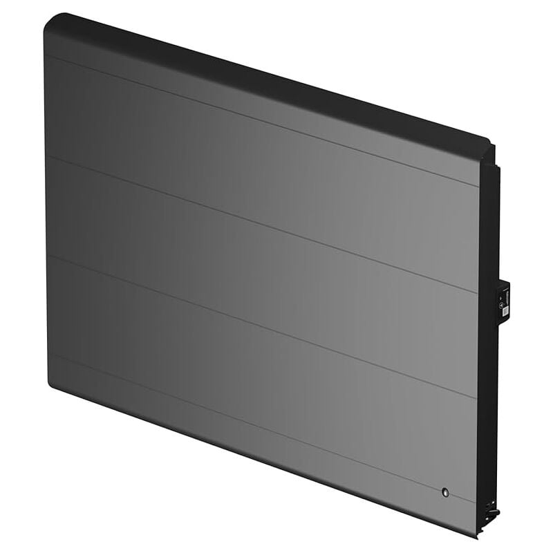 Noirot - Radiateur à inertie double corps de chauffe Radiasoft horizontal 1500W anthracite connecté