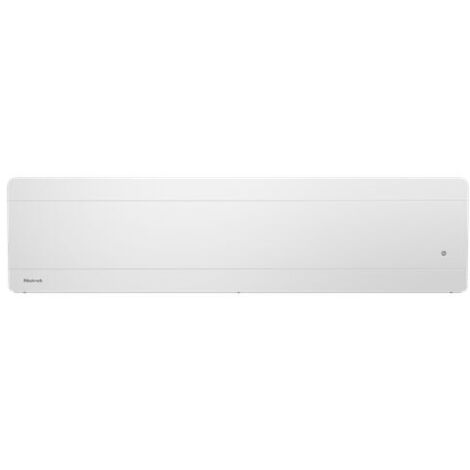 Radiateur à inertie fonte NOIROT Walter II plinthe 1500W blanc connecté