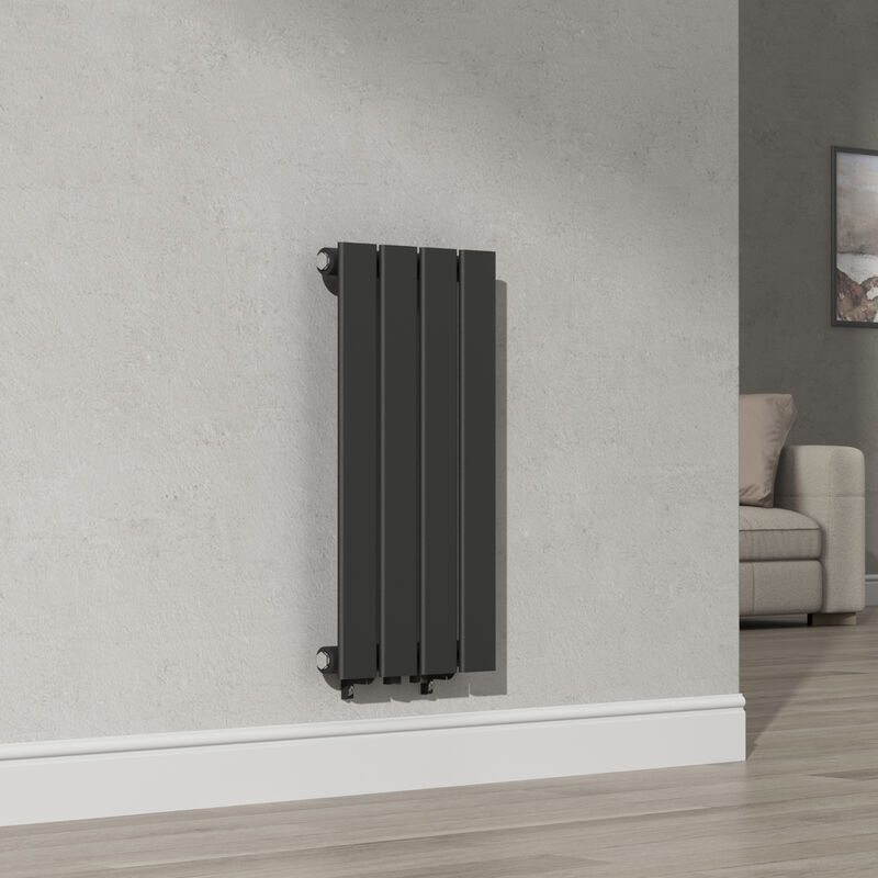 [neu.haus] - Radiateur à panneau plat Nore 249 w acier 60 x 30 cm noir