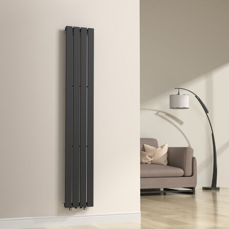 Radiateur à panneau plat Nore 598 W acier 180 x 30 cm noir [neu.haus]