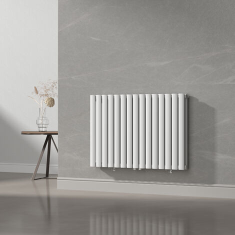 Radiateur à panneaux double Nore 1180 W acier 60 x 90 cm blanc [neu.haus]