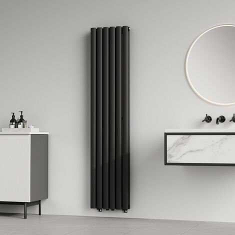 Radiateur à panneaux double Nore 1198 W acier 160 x 36 cm noir [neu.haus]
