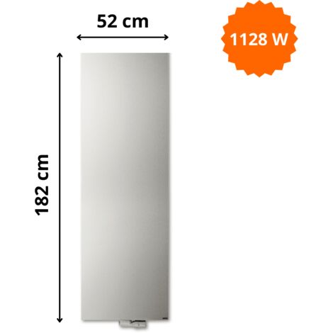 Radiateur acier H. 182 x L. 52 cm Niva vertical N1L1 laqué Vasco