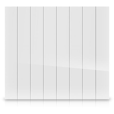 HJM Radiateur AVA HORIZONTAL Électrique à Inertie Céramique 1500W – Chauffage Économique, Programmable 24/7, Détecteur de Fenêtres Ouvertes, Verrouillage du Clavier, Indicateur de Consommation