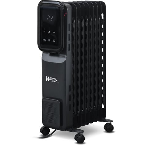 Radiateur bain d'huile 2000W 9 élements avec display Led -  Warm Tech