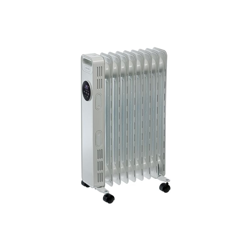 Optimeo - OCE-D01-2000 Radiateur bain d'huile 2000W, jusqu'à 20m2, écran digital, télécommande, 3 puissances, minuterie