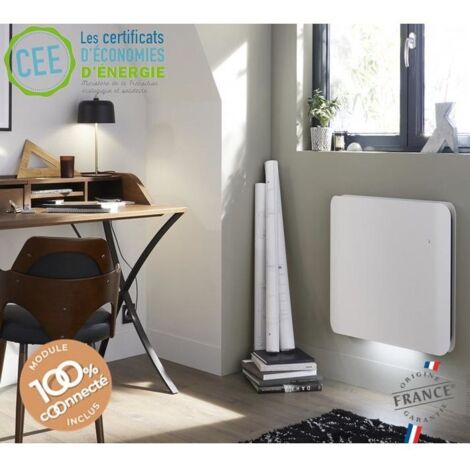 Radiateur bloc fonte INTUIS DOOK connecté - 1500W Vertical Blanc
