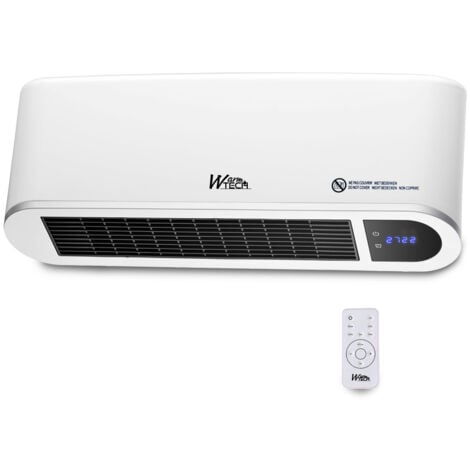 WARM TECH Radiateur céramique mural 2000W avec télécommande