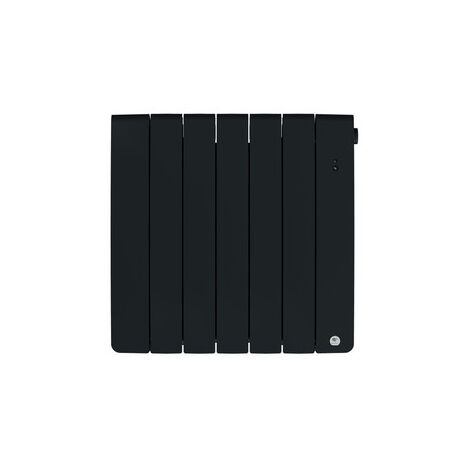 Thermor – Radiateur à inertie fluide horizontal 1000W gris ardoise – Corps de chauffe connecté avec planning adaptatif – 493828