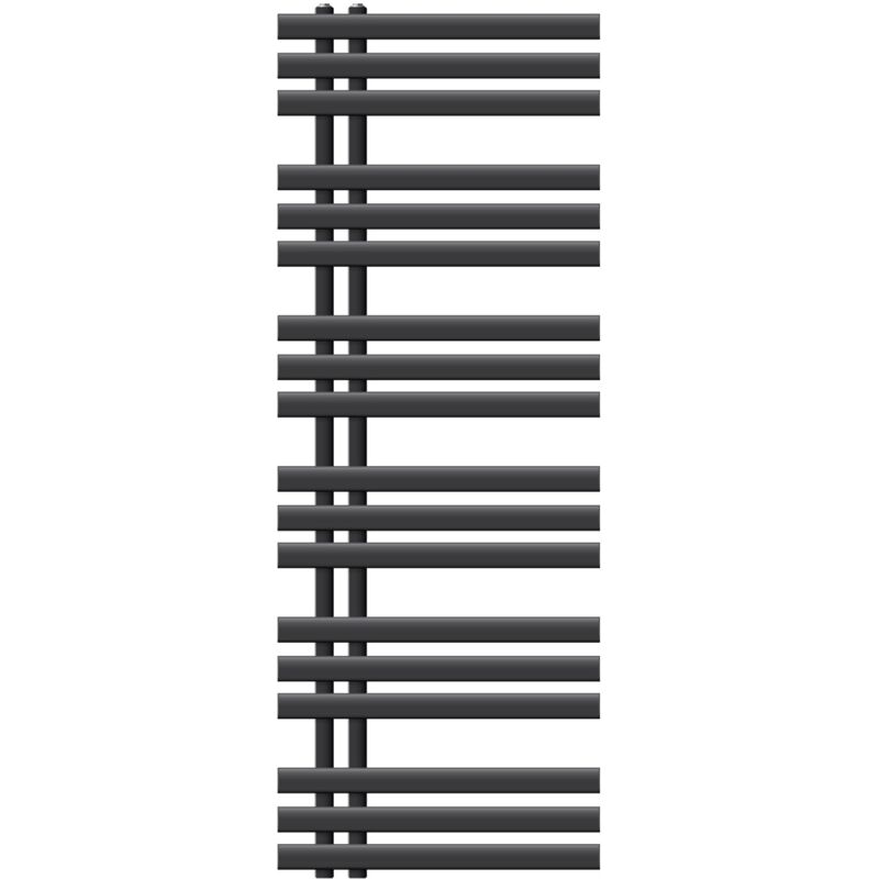 ECD Germany Iron EM Design Radiateur Sèche-Serviettes - 500 x 1400 mm - Anthracite - Radiateur Salle de Bain Sèche Serviette Chauffant