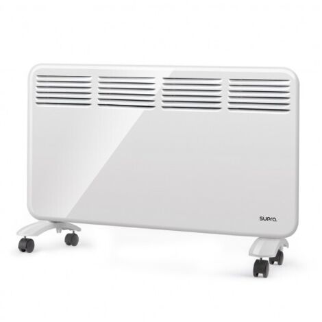 Supra – Convecteur mobile 2000W – Surface jusqu'à 25 m² – Indice IP24 pour salles de bains – Programmation quotidienne et hebdomadaire - QUICKFIX2000