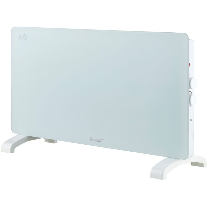 GSC - Radiateur convecteur en verre Zanthus - Blanc