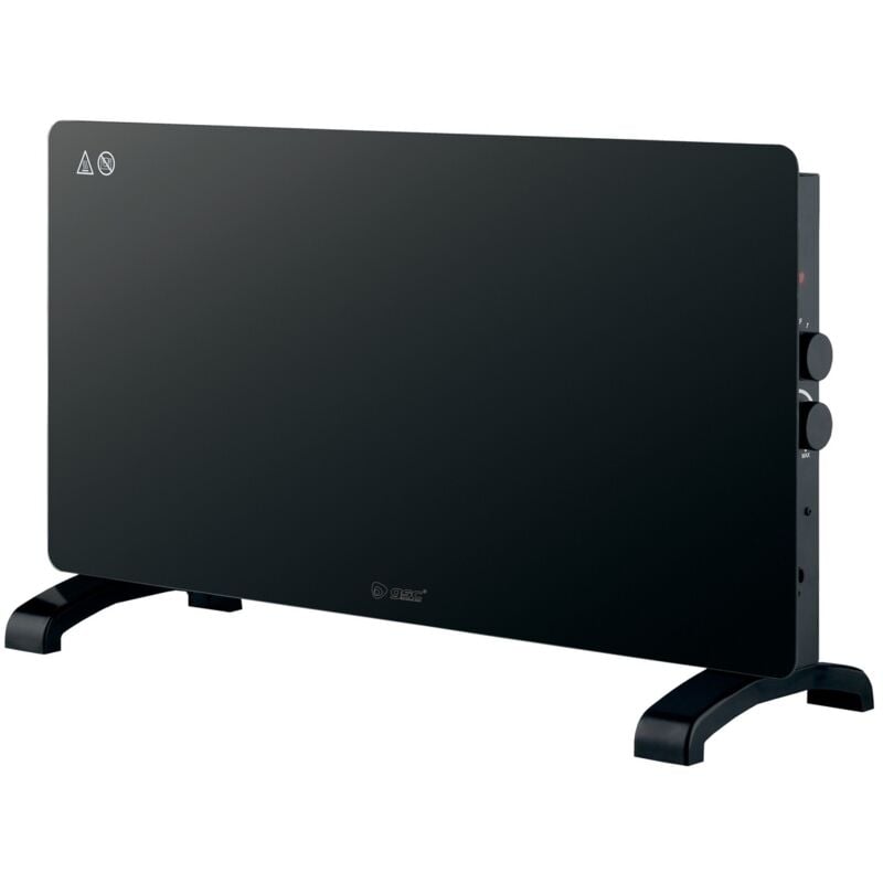 GSC - Radiateur convecteur en verre Zanthus - Noir