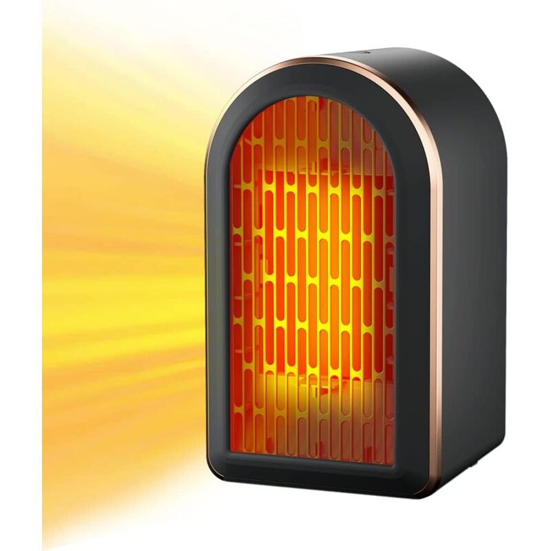 Lifcausal - Radiateur d'appoint, radiateurs d'appoint pour usage intérieur 1200 w, réglage à deux vitesses, chauffage en céramique, anti-déversement,
