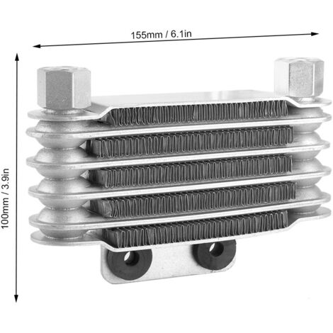 Radiateur de Refroidissement d'huile moteur 5 Rangées Universel pour Moto Dirt Bike ATV 125‑250CC