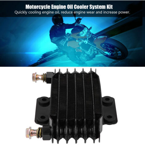 Radiateur de refroidissement d'huile moteur 85ml noir pour moto CB CG 100CC‑250CC