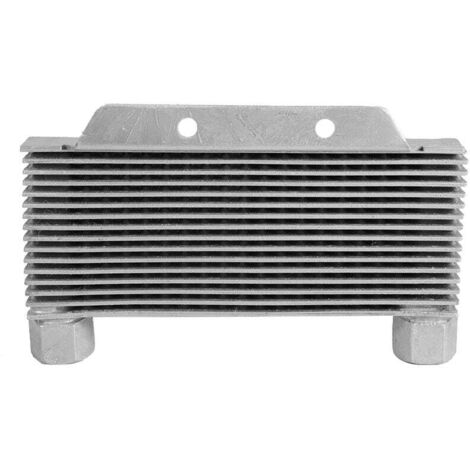 Radiateur de refroidissement d'huile moteur en alliage d'aluminium argenté, 15 rangées, pièces universelles de moto