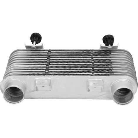 Radiateur de Refroidisseur de Moteur à Refroidisseur Intermédiaire de 52 Mm Refroidisseur de Moteur Intercooler Refroidisseur Intermédiaire Turbo Alliage D'aluminium Universel pour Moto Automobile.
