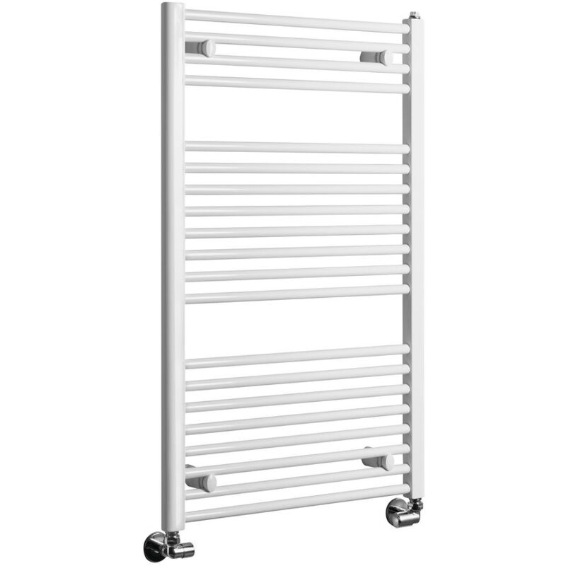 Radiateur de salle de bain direct avec raccord latéral 600x960 mm, blanc
