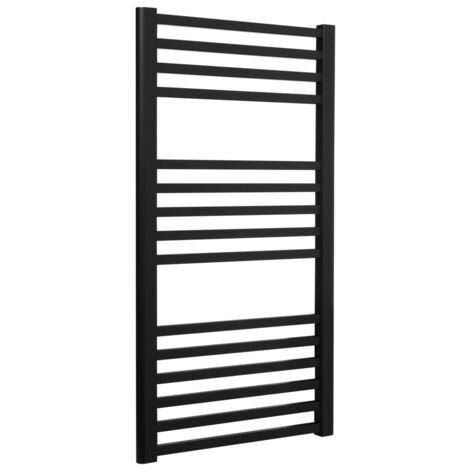 Radiateur de salle de bain LUXRAD Max 922 x 400 mm noir mat p. ZD 378W