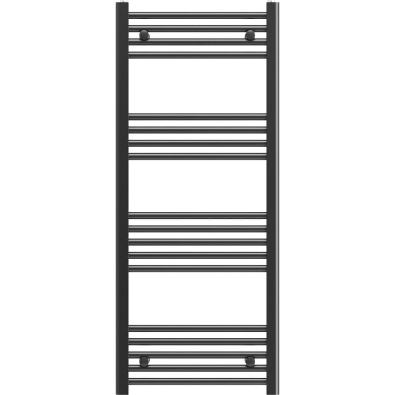 Granitan - Radiateur de salle de bain noir echelle 50x120 cm radiateur 180 raccord breno 85035915