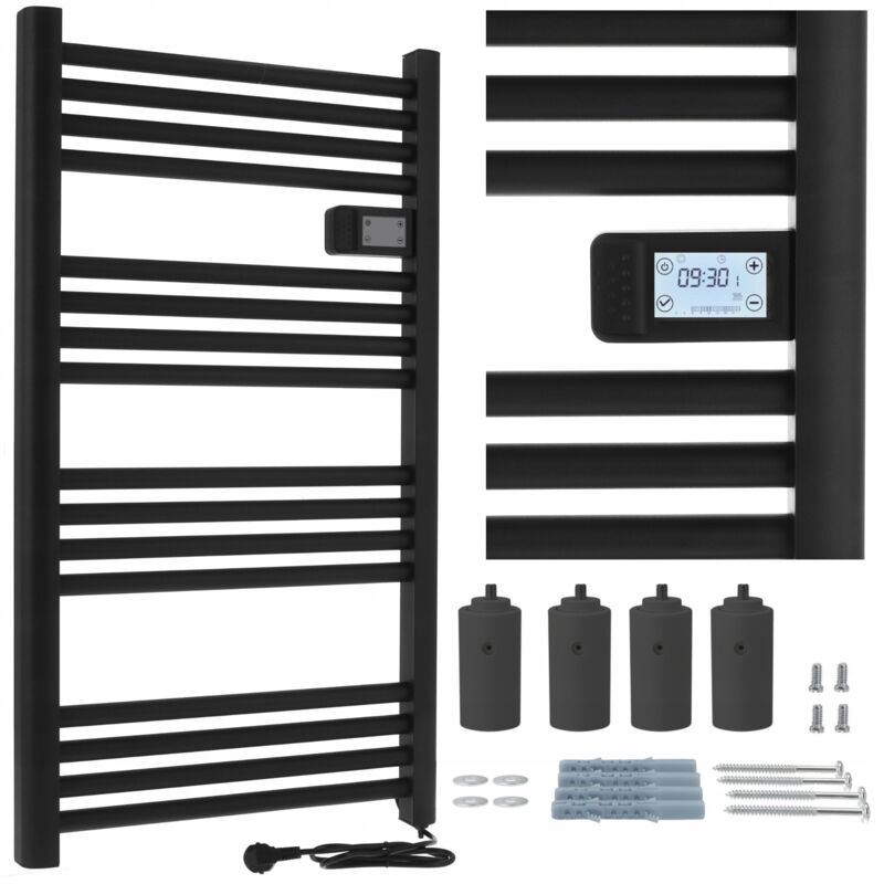 Radiateur de salle de bain noir PARIS 500W