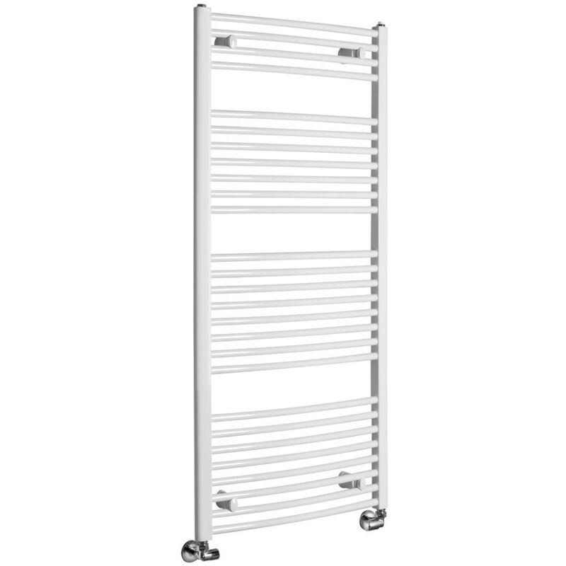 Aqualine - Radiateur de salle de bain orbit avec connexion latérale 600x1320 mm, blanc