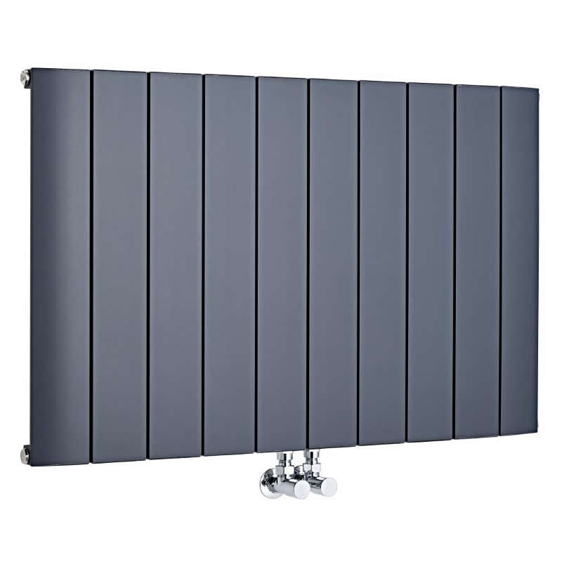 Hudson Reed - Radiateur Design Horizontal Aluminium – Anthracite – 60 x 94.5cm – Aurora