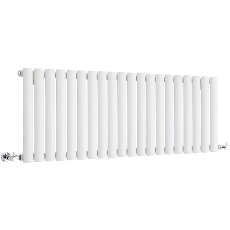 Vitality – Radiateur Design Horizontal Compact – Blanc – 40 x 118cm - Hudson Reed