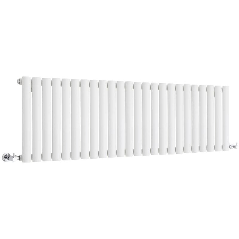 Hudson Reed Vitality – Radiateur Design Horizontal Compact – Blanc – 40 x 141.6cm