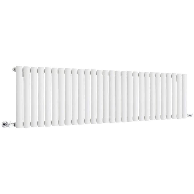 Hudson Reed - Vitality – Radiateur Design Horizontal Compact – Blanc – 40 x 164.7cm