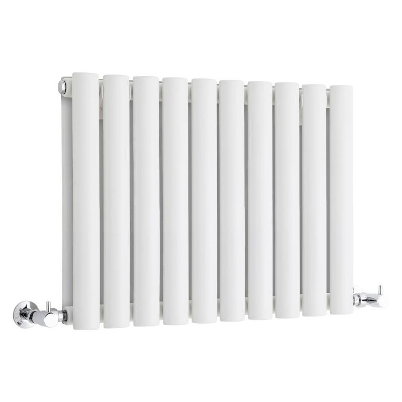 Hudson Reed Vitality – Radiateur Design Horizontal Compact – Blanc – 40 x 59.5cm Double Rang